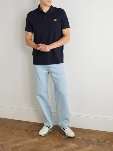 Stone Island Organic Cotton-Blend Piqué Polo Shirt - Men | Thumbnail 2 Stone Island Organic Cotton-Blend Piqué Polo Shirt - Men | Thumbnail 2