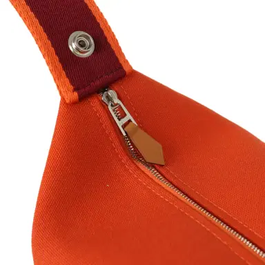 HERMÈS Hermes Bride A Brac GM Feu Canvas Palladium Hardware | Thumbnail 8 HERMÈS Hermes Bride A Brac GM Feu Canvas Palladium Hardware | Thumbnail 8