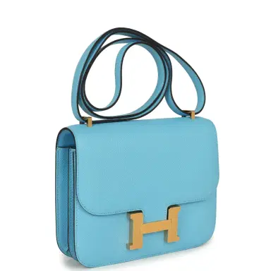 HERMÈS Hermes Constance 1-18 Celeste Epsom Gold Hardware | Thumbnail 2 HERMÈS Hermes Constance 1-18 Celeste Epsom Gold Hardware | Thumbnail 2