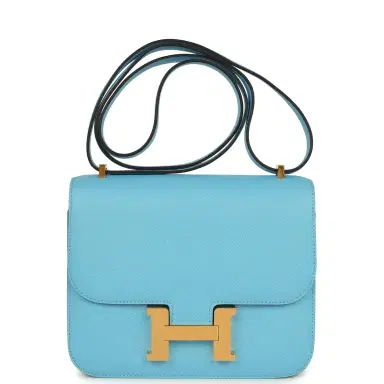 HERMÈS Hermes Constance 1-18 Celeste Epsom Gold Hardware | Thumbnail 1 HERMÈS Hermes Constance 1-18 Celeste Epsom Gold Hardware | Thumbnail 1