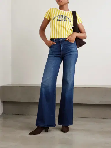 Mother The Hustler Roller Sneak High-rise Wide-leg Jeans | Thumbnail 2 Mother The Hustler Roller Sneak High-rise Wide-leg Jeans | Thumbnail 2