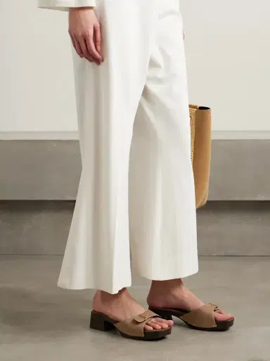 Khaite Britt Buckled Calf Hair Mules | Thumbnail 2 Khaite Britt Buckled Calf Hair Mules | Thumbnail 2
