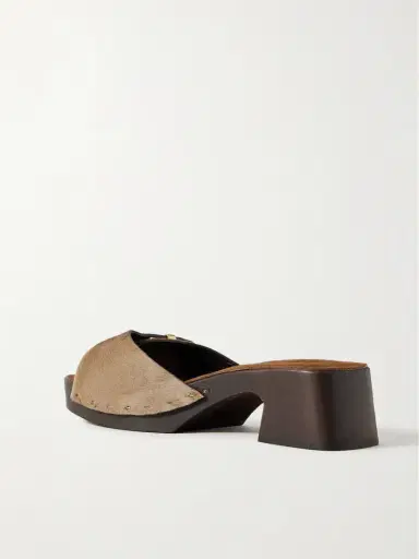 Khaite Britt Buckled Calf Hair Mules | Thumbnail 3 Khaite Britt Buckled Calf Hair Mules | Thumbnail 3