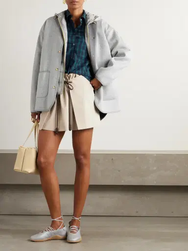 Moncler Reposse Convertible Wool And Cashmere-blend Jacket | Thumbnail 2 Moncler Reposse Convertible Wool And Cashmere-blend Jacket | Thumbnail 2