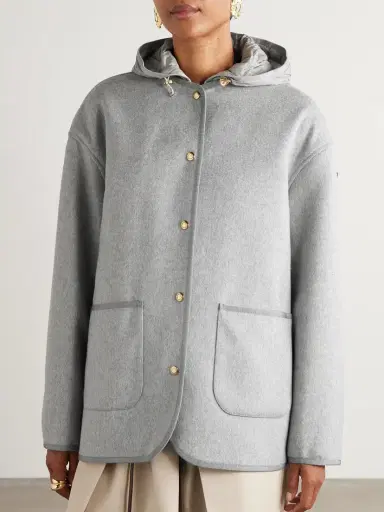 Moncler Reposse Convertible Wool And Cashmere-blend Jacket | Thumbnail 3 Moncler Reposse Convertible Wool And Cashmere-blend Jacket | Thumbnail 3