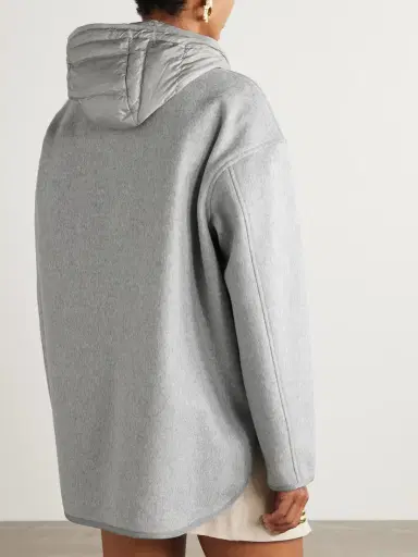 Moncler Reposse Convertible Wool And Cashmere-blend Jacket | Thumbnail 4 Moncler Reposse Convertible Wool And Cashmere-blend Jacket | Thumbnail 4