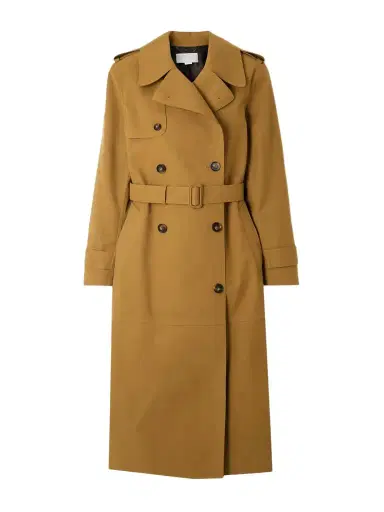 Stella McCartney Oversized Double-breasted Belted Brushed Trench Coat | Thumbnail 1 Stella McCartney Oversized Double-breasted Belted Brushed Trench Coat | Thumbnail 1