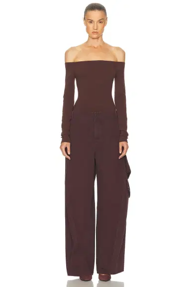 Alaïa Off The Shoulder Bodysuit | Thumbnail 5 Alaïa Off The Shoulder Bodysuit | Thumbnail 5