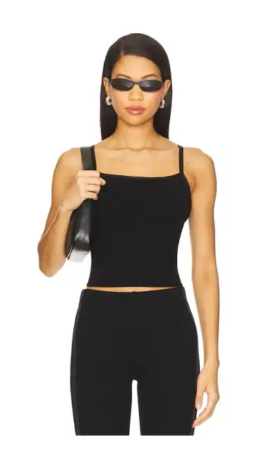DONNI. Rib Satin Tank Top | Thumbnail 1 DONNI. Rib Satin Tank Top | Thumbnail 1