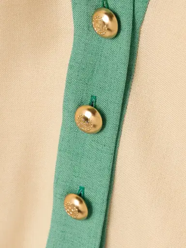 Valentino Garavani Two-tone Canvas Mini Dress | Thumbnail 4 Valentino Garavani Two-tone Canvas Mini Dress | Thumbnail 4