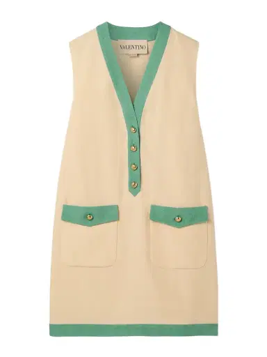 Valentino Garavani Two-tone Canvas Mini Dress | Thumbnail 1 Valentino Garavani Two-tone Canvas Mini Dress | Thumbnail 1