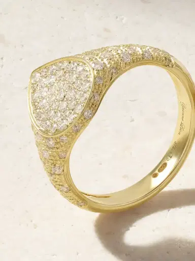 Yvonne Léon Mini Poire 9-karat Gold Diamond Ring | Thumbnail 4 Yvonne Léon Mini Poire 9-karat Gold Diamond Ring | Thumbnail 4