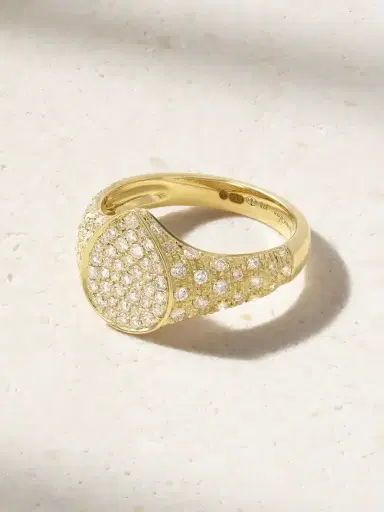 Yvonne Léon Mini Poire 9-karat Gold Diamond Ring | Thumbnail 1 Yvonne Léon Mini Poire 9-karat Gold Diamond Ring | Thumbnail 1