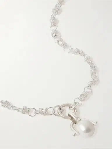 Loren Stewart Cirque Sterling Silver Pearl Necklace | Thumbnail 3 Loren Stewart Cirque Sterling Silver Pearl Necklace | Thumbnail 3