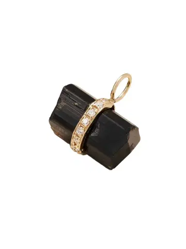 JIA JIA 14-karat Gold, Tourmaline And Diamond Pendant | Thumbnail 1 JIA JIA 14-karat Gold, Tourmaline And Diamond Pendant | Thumbnail 1