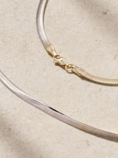 Roxanne First Reversible 14-karat Yellow And White Gold Necklace | Thumbnail 3 Roxanne First Reversible 14-karat Yellow And White Gold Necklace | Thumbnail 3