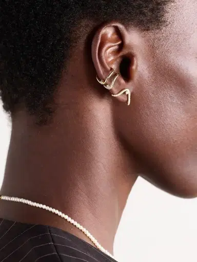 Mizuki 14-karat Gold Diamond Ear Cuff | Thumbnail 4 Mizuki 14-karat Gold Diamond Ear Cuff | Thumbnail 4