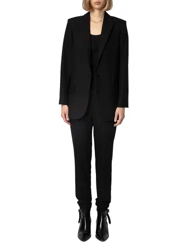 Zadig & Voltaire Women's Viva Strass Star Jacket | Thumbnail 2 Zadig & Voltaire Women's Viva Strass Star Jacket | Thumbnail 2