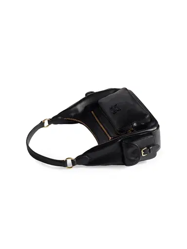 Miu Miu Women's Pocket Leather Shoulder Bag - Black | Thumbnail 4 Miu Miu Women's Pocket Leather Shoulder Bag - Black | Thumbnail 4