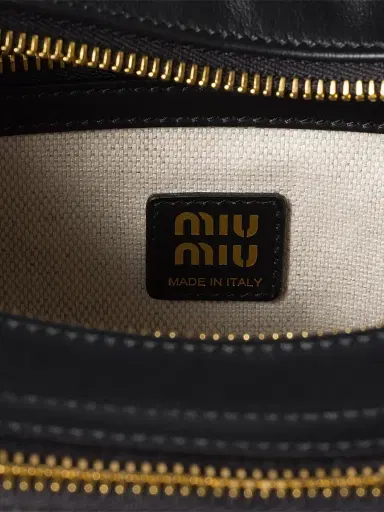 Miu Miu Women's Pocket Leather Shoulder Bag - Black | Thumbnail 5 Miu Miu Women's Pocket Leather Shoulder Bag - Black | Thumbnail 5