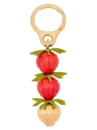 Loewe Women's Strawberry Leather Charm | Thumbnail 1 Loewe Women's Strawberry Leather Charm | Thumbnail 1