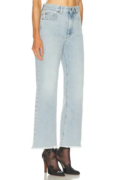 Valentino Frayed Hem Straight Leg | Thumbnail 2 Valentino Frayed Hem Straight Leg | Thumbnail 2