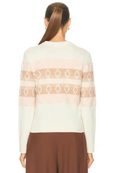 Moncler Long Sleeve V-neck Sweater | Thumbnail 3 Moncler Long Sleeve V-neck Sweater | Thumbnail 3