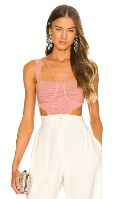 Michael Costello x REVOLVE Kameron Knit Bodysuit | Thumbnail 1 Michael Costello x REVOLVE Kameron Knit Bodysuit | Thumbnail 1