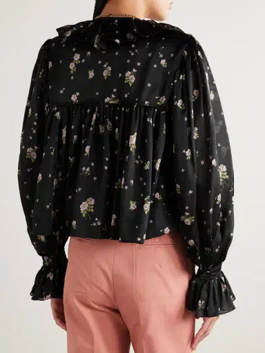 Chloé Printed Silk-chiffon Blouse | Thumbnail 3 Chloé Printed Silk-chiffon Blouse | Thumbnail 3