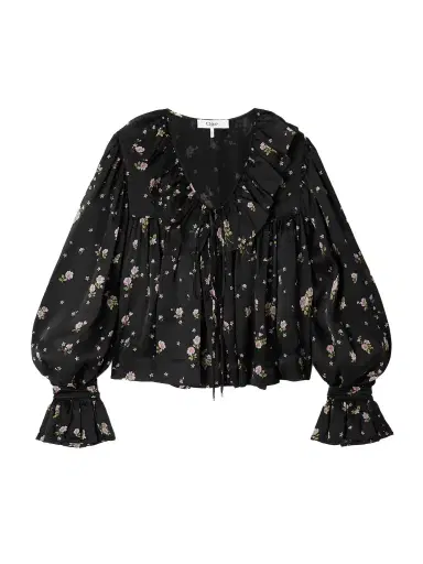 Chloé Printed Silk-chiffon Blouse | Thumbnail 1 Chloé Printed Silk-chiffon Blouse | Thumbnail 1