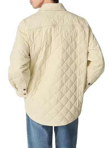 Bottega Veneta Men's Quilted Cotton-Blend Shirt Jacket - Sea Salt - Size 44 | Thumbnail 3 Bottega Veneta Men's Quilted Cotton-Blend Shirt Jacket - Sea Salt - Size 44 | Thumbnail 3