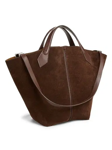 Proenza Schouler Women's Chelsea Soft Suede Large Tote - Chocolate | Thumbnail 4 Proenza Schouler Women's Chelsea Soft Suede Large Tote - Chocolate | Thumbnail 4