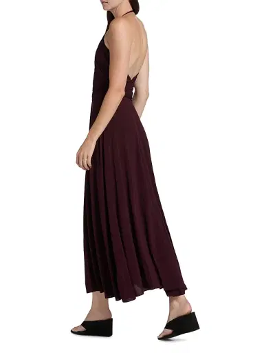 Alaïa Women's Cross Mesh Halter Midi-Dress | Thumbnail 5 Alaïa Women's Cross Mesh Halter Midi-Dress | Thumbnail 5
