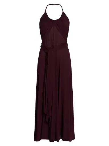 Alaïa Women's Cross Mesh Halter Midi-Dress | Thumbnail 1 Alaïa Women's Cross Mesh Halter Midi-Dress | Thumbnail 1