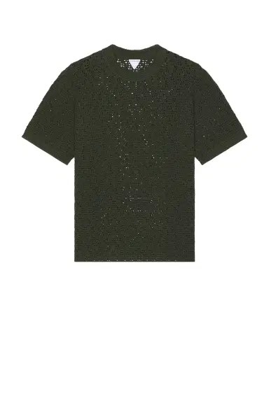 Bottega Veneta Cotton Crochet Knit Tee | Thumbnail 1 Bottega Veneta Cotton Crochet Knit Tee | Thumbnail 1