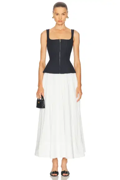 SIMKHAI Jolynn Midi Dress | Thumbnail 1 SIMKHAI Jolynn Midi Dress | Thumbnail 1