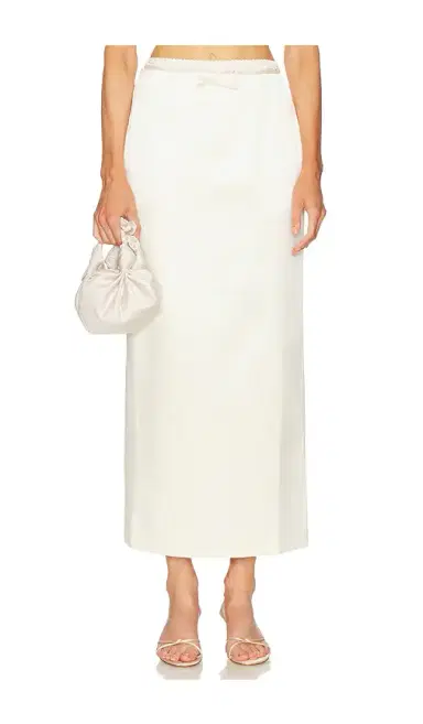 Courtney Zheng Irene Wool Silk Duchesse Midi Skirt | Thumbnail 1 Courtney Zheng Irene Wool Silk Duchesse Midi Skirt | Thumbnail 1