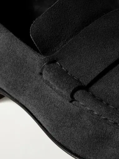 The Row Soft Suede Loafers | Thumbnail 4 The Row Soft Suede Loafers | Thumbnail 4