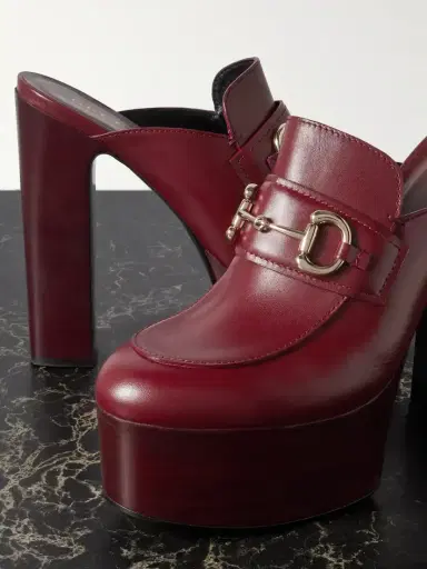 Gucci 1955 Horsebit-detailed Leather Platform Mules | Thumbnail 4 Gucci 1955 Horsebit-detailed Leather Platform Mules | Thumbnail 4