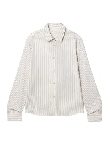 Khaite Argo Striped Silk Shirt | Thumbnail 1 Khaite Argo Striped Silk Shirt | Thumbnail 1