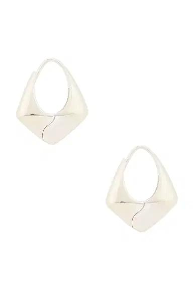 SOPHIE BUHAI Large Pyramid Hoop Earrings | Thumbnail 3 SOPHIE BUHAI Large Pyramid Hoop Earrings | Thumbnail 3