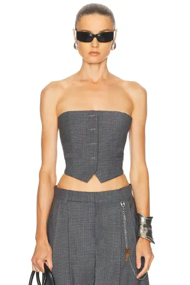 Alexander Wang Bustier Vest | Thumbnail 1 Alexander Wang Bustier Vest | Thumbnail 1