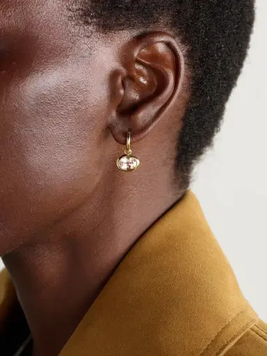 By Pariah Xl Orbit 14-karat Recycled Gold Morganite Hoop Earrings | Thumbnail 2 By Pariah Xl Orbit 14-karat Recycled Gold Morganite Hoop Earrings | Thumbnail 2