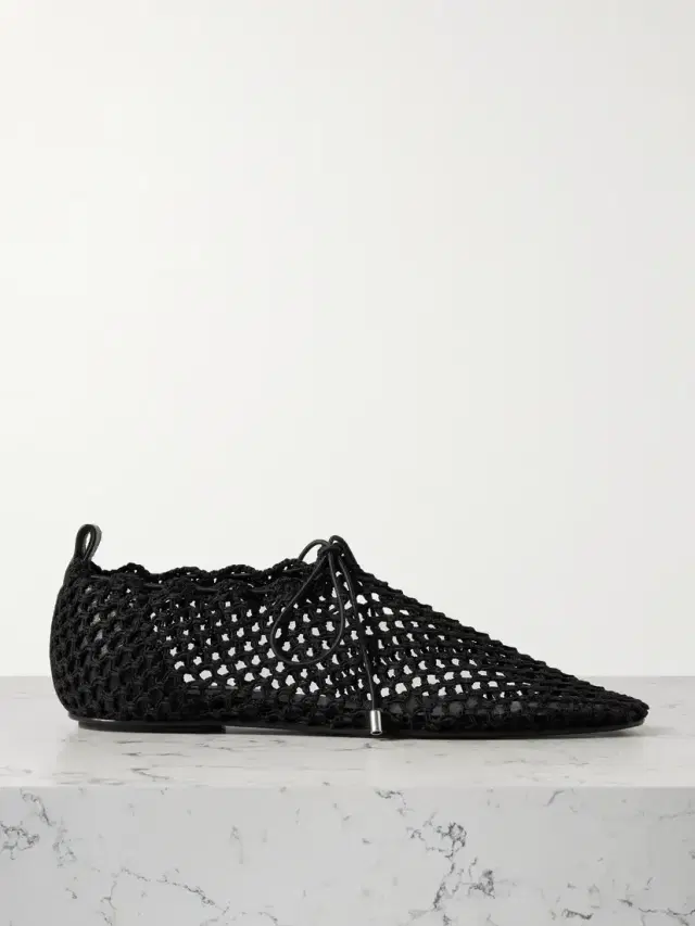 TOTEME Crochet-knit Flats