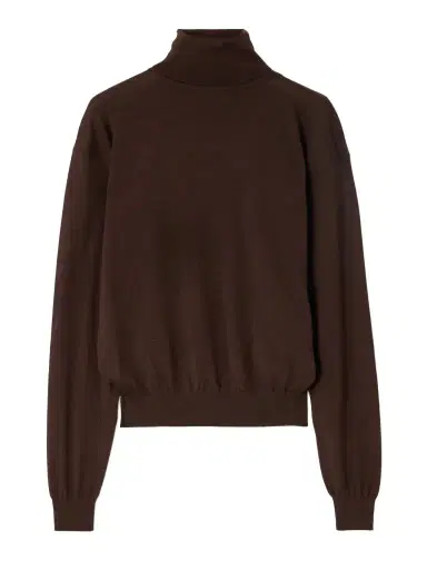 Saint Laurent Wool, Cashmere And Silk-blend Turtleneck Sweater | Thumbnail 1 Saint Laurent Wool, Cashmere And Silk-blend Turtleneck Sweater | Thumbnail 1