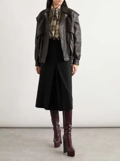 Saint Laurent Cropped Cotton-gabardine Pants | Thumbnail 2 Saint Laurent Cropped Cotton-gabardine Pants | Thumbnail 2