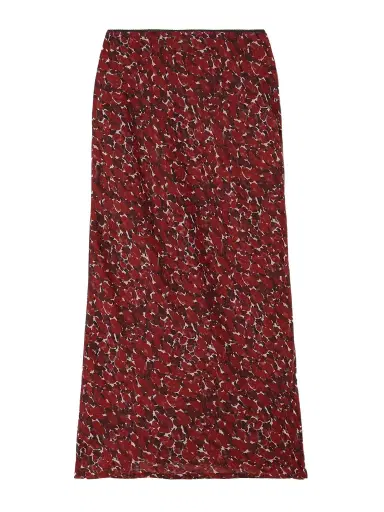 Saint Laurent Printed Silk-mousseline Midi Skirt | Thumbnail 1 Saint Laurent Printed Silk-mousseline Midi Skirt | Thumbnail 1