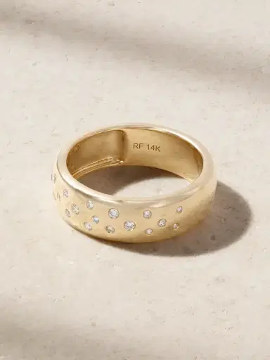 Roxanne First Cigar Constellation 14-karat Gold Diamond Ring | Thumbnail 1 Roxanne First Cigar Constellation 14-karat Gold Diamond Ring | Thumbnail 1
