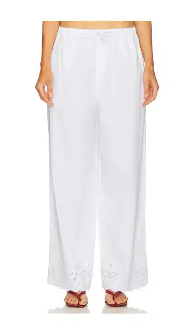 Helsa The Summer Pant With Vintage Swiss Embroidery | Thumbnail 1 Helsa The Summer Pant With Vintage Swiss Embroidery | Thumbnail 1