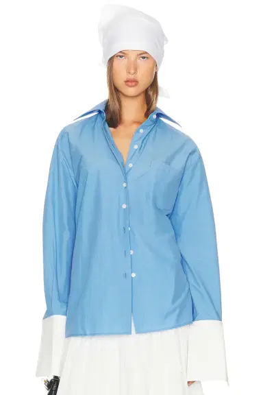 Helsa Classic Oversized Shirt | Thumbnail 4 Helsa Classic Oversized Shirt | Thumbnail 4